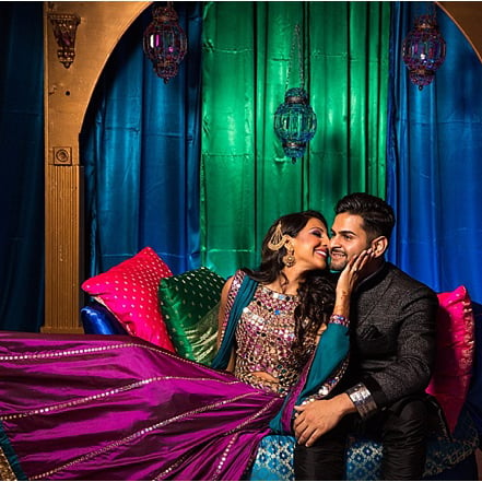 Sangeet & Garden-Themed South Asian Wedding