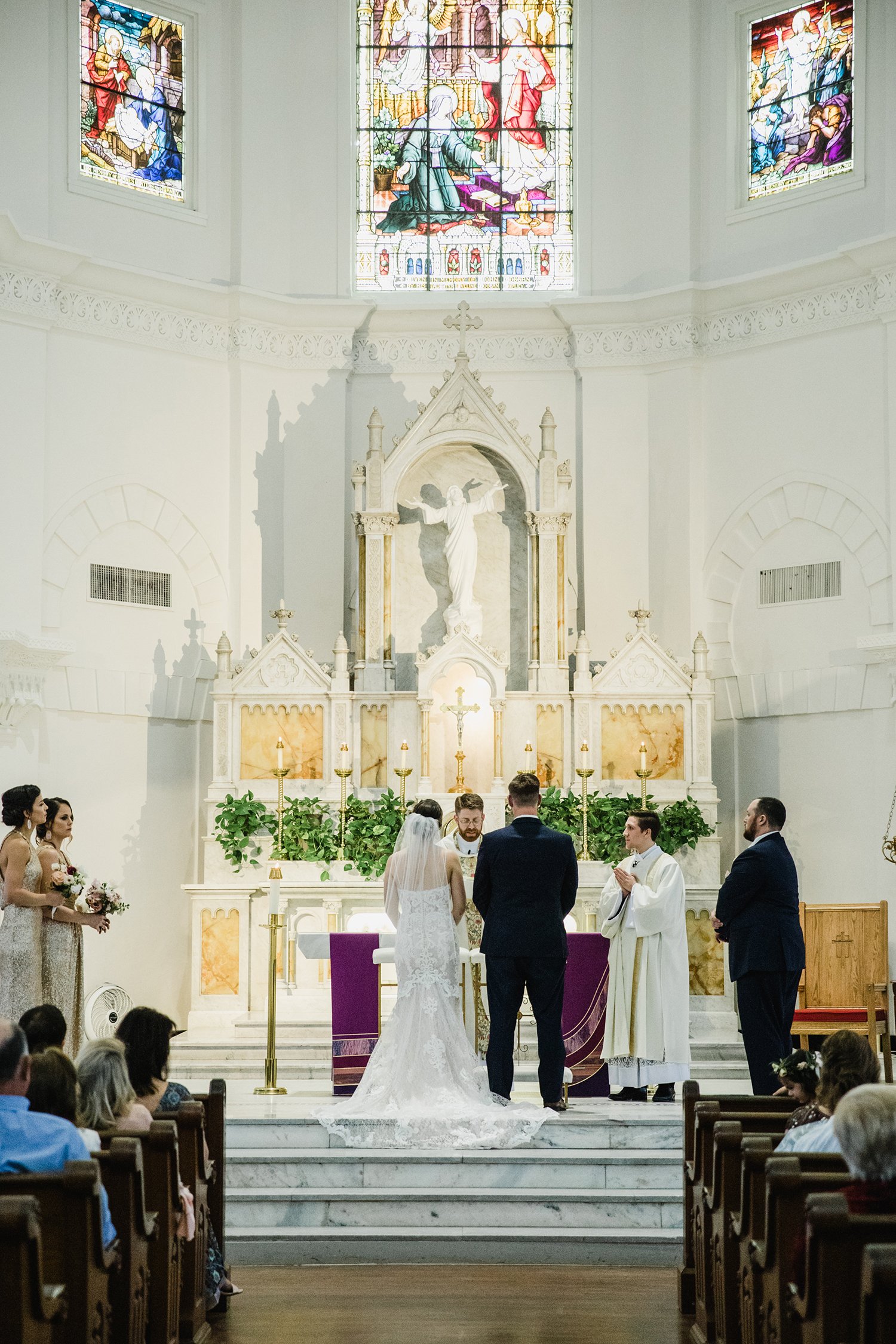 wedding ceremony - vows - altar - church - chapel