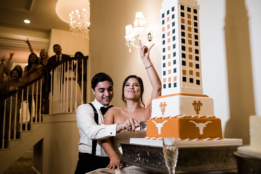 grooms cake - cakes by gina - university of texas