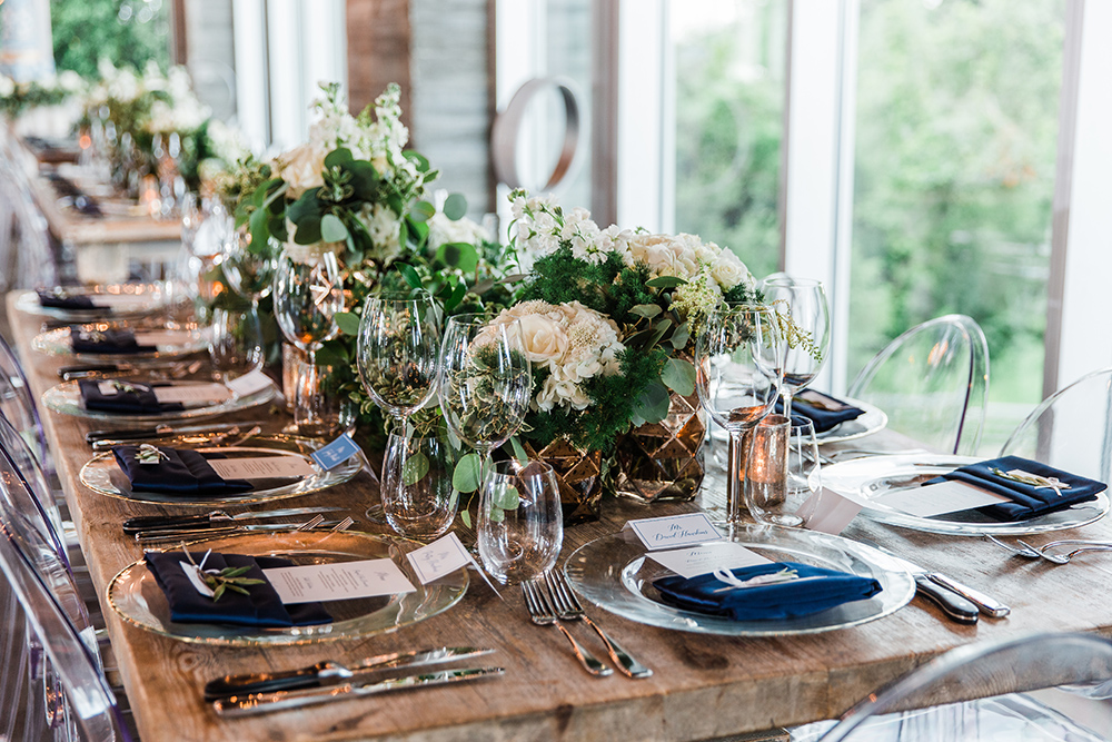 table setting - wedding reception decor