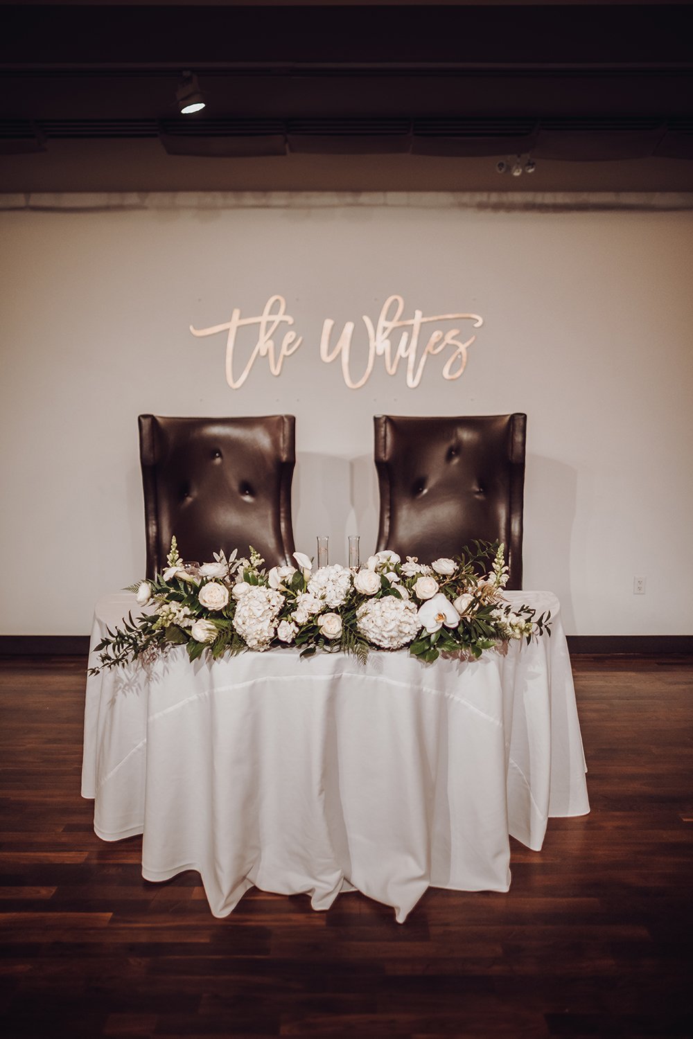 his her table - wedding reception decor