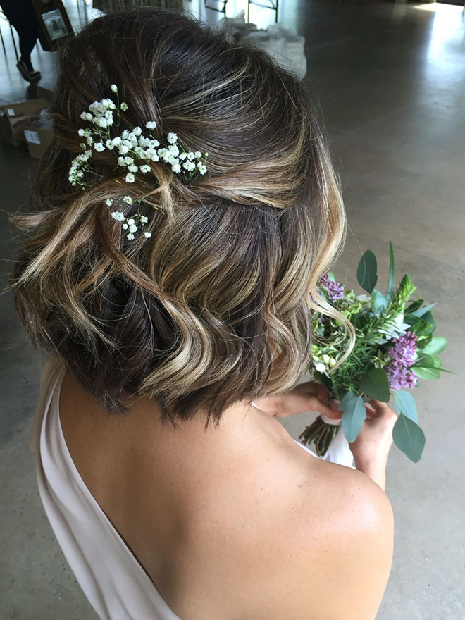 10 Stunning Hairstyles For Short-Haired Brides │ Sitting Pretty