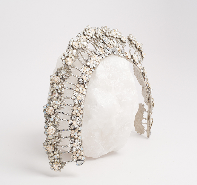 Maria Elena, Crystal Encrusted Tiara, 2019 Collection, bridal headpieces