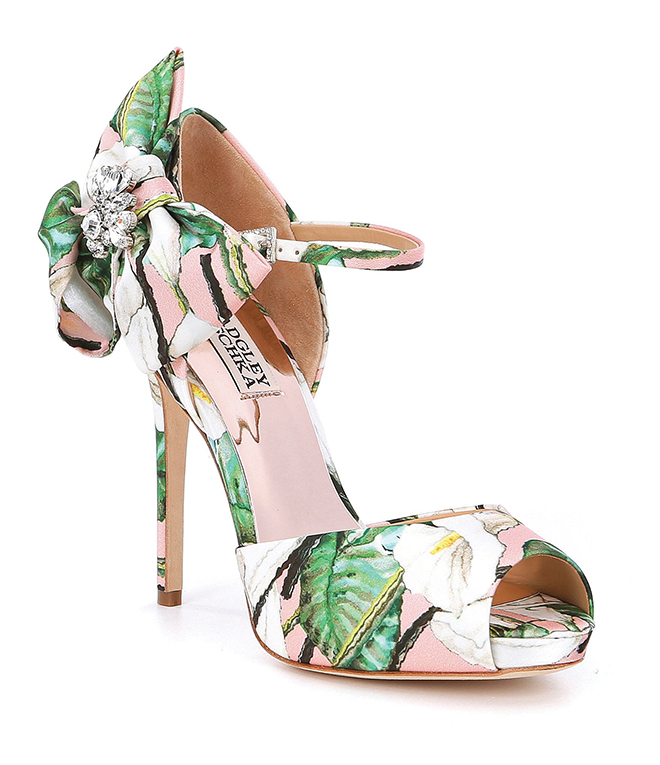floral shoes wedding