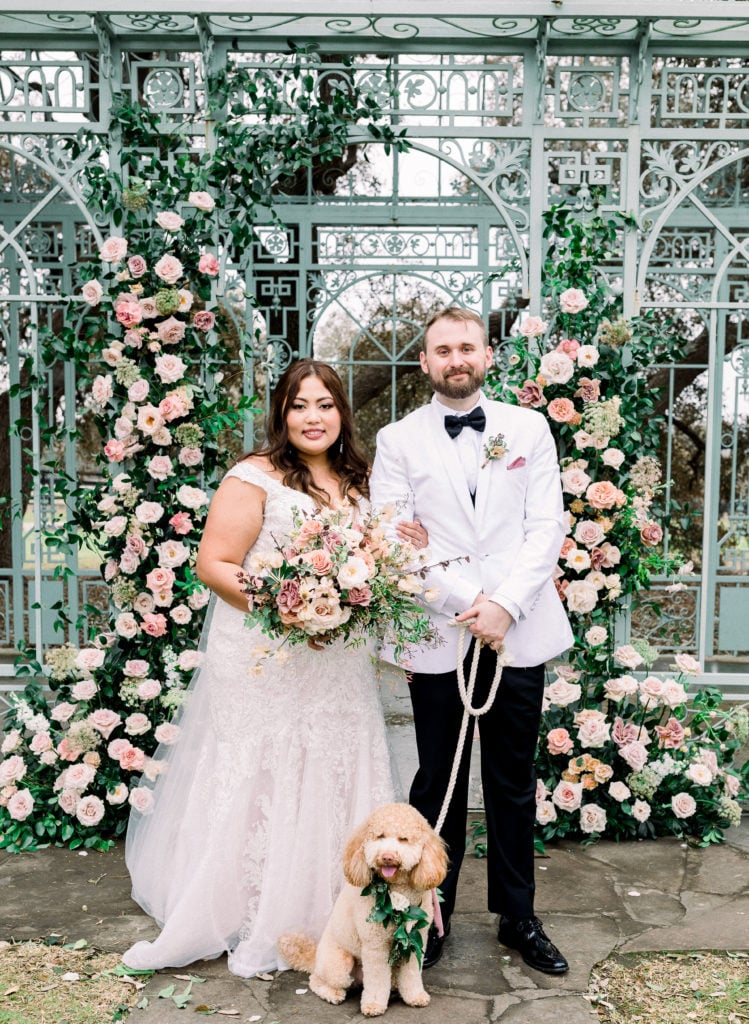 Sentimental Wedding Complete With A Furry Friend + Blooming Florals ...