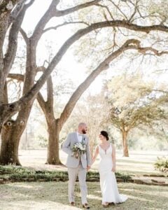 This Couple’s Rustic French Blue Wedding Happened On The Same Day Both Their Great-Grandparents Said “I Do”