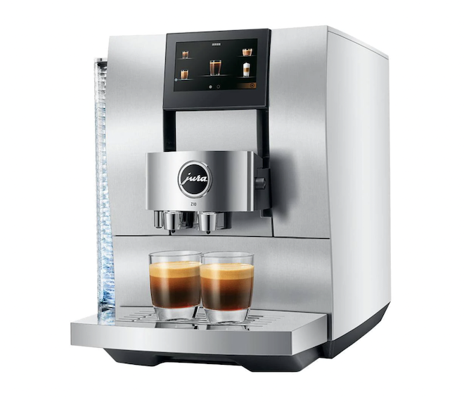 Silver Jura Z10 touchscreen Espresso Machine