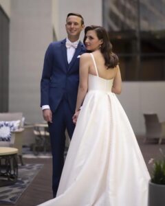 Pink & Navy Tones Set The Stage For This Houston Ballroom Wedding