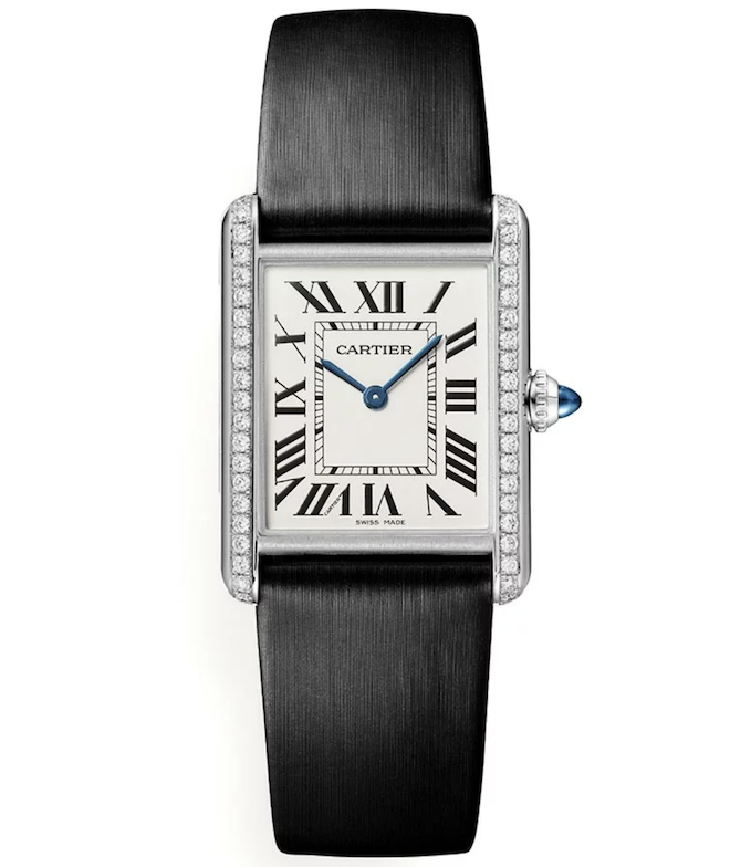 A leading watch brands for the bride is the Cartier Tank Must Watch.