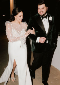 A Champagne and Copper Wedding Amidst the Houston Skyline