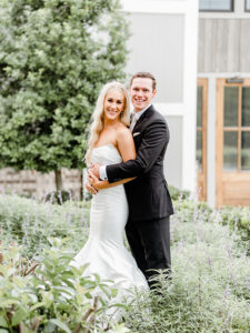 A Farmhouse Wedding With Pops of Champagne