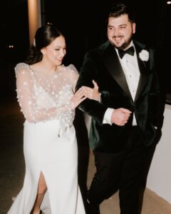 A Champagne and Copper Wedding Amidst the Houston Skyline