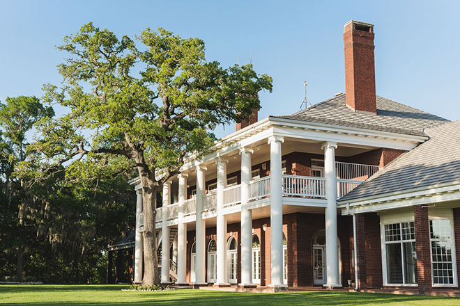 The wedding venue, The Mansion at ColoVista is located in Bastrop, Texas. 