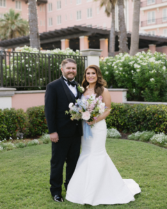 A Galveston Island Wedding Adorned in Dusty Blue and Pastels