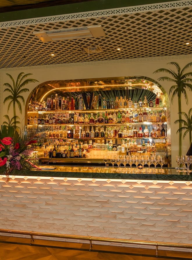 The bar in Emilia's Havana. 