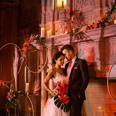 JW Marriott Houston Downtown - Living Coral Wedding Inspiration