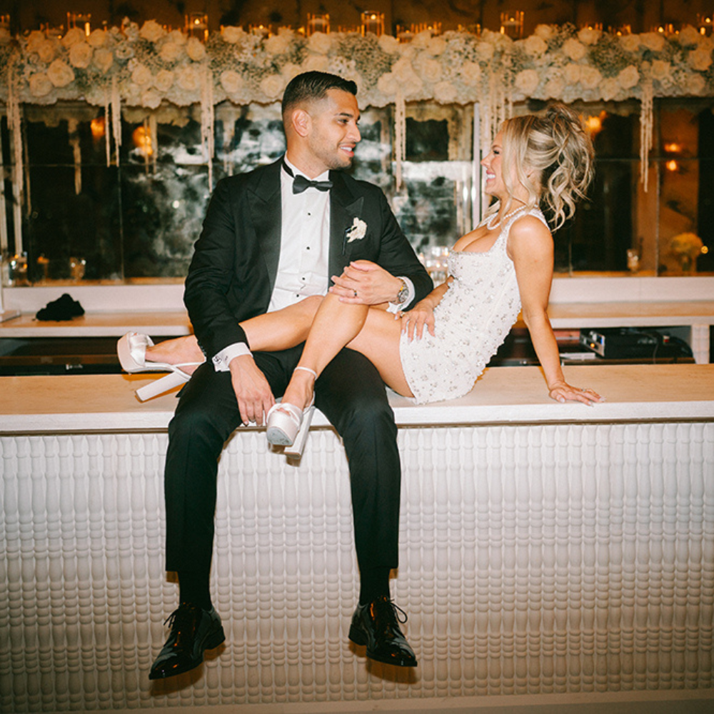 Bride Wears Custom Galia Lahav Gown for Gatsby-Inspired Wedding