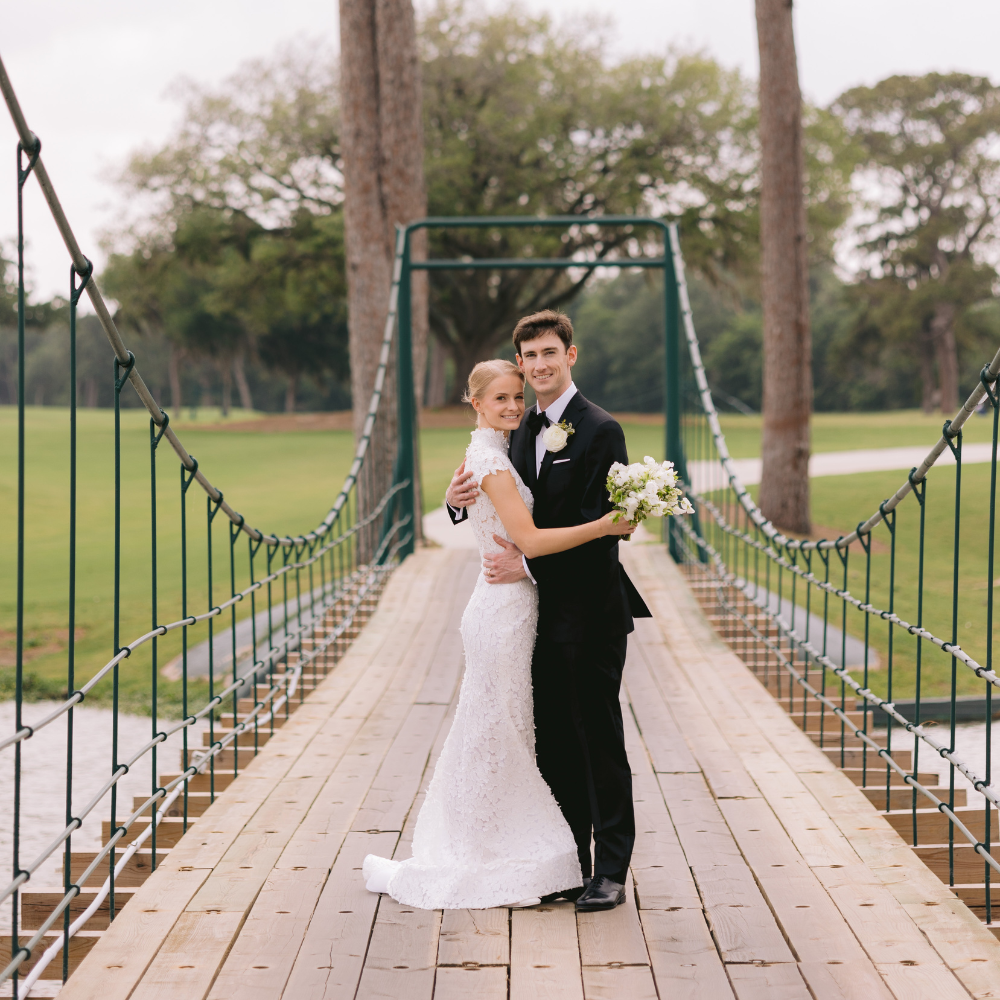 A Spring Wedding Bursting with Blue, Green and Yellow Details