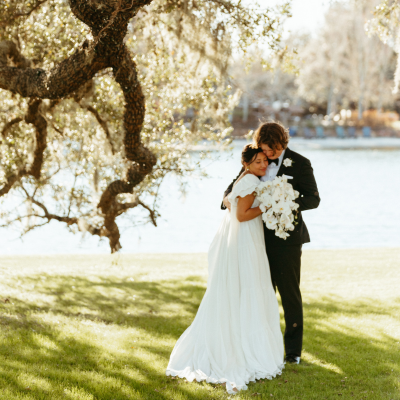 A Serene Outdoor Houston Wedding with Lively Music by Hybrid 7