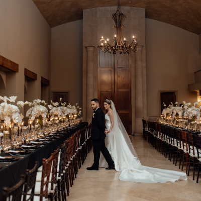 An Elegant Black and White Wedding Reception at The Bell Tower on 34th