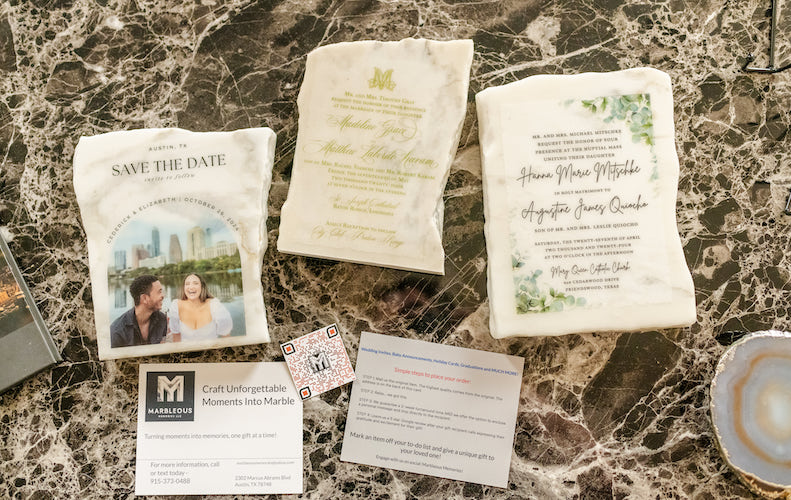 Marbleous Memories - Wedding Favors + Gifts