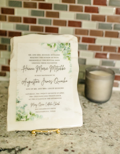 Marbleous Memories - Wedding Favors + Gifts